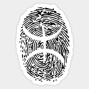 Amazigh Fingerprint Sticker